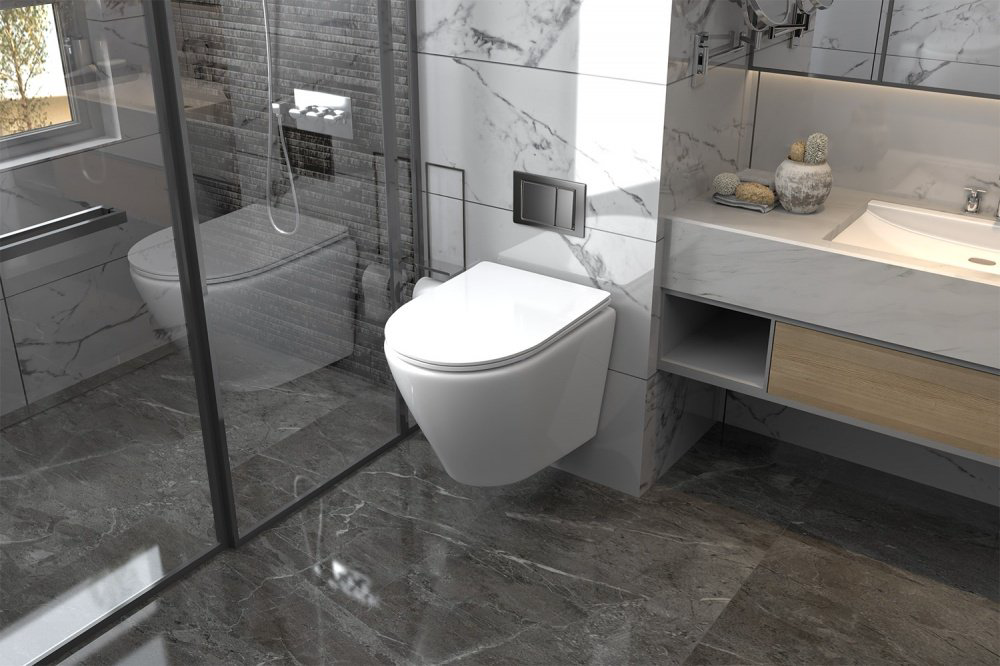 Унитаз Abber AC1102 белый купить,82390