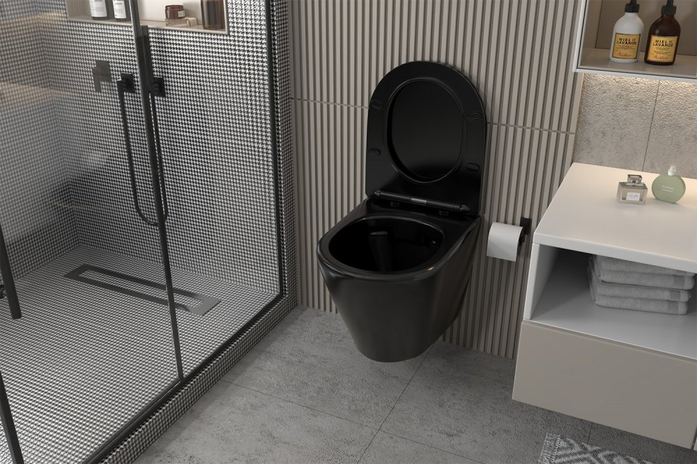 Унитаз Abber AC1102MB черный купить,242600