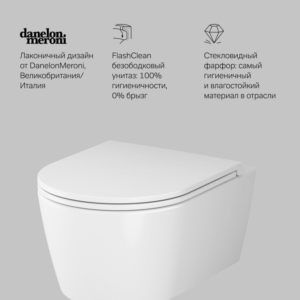 Унитаз AM.PM C8F1700SC белый купить,NaN