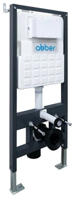 Унитаз Abber AC1100T с инсталляцией белый