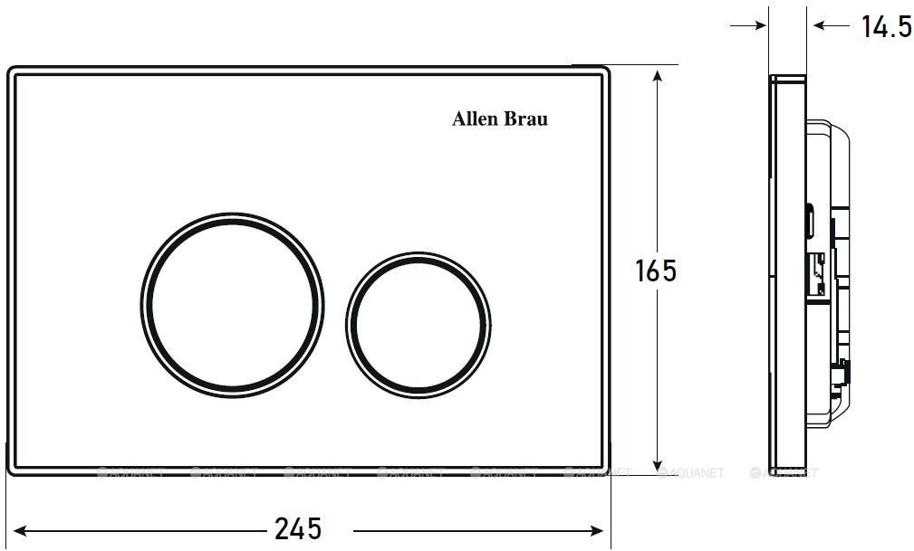 ALLEN BRAU унитаз с инсталляцией 9.11100.20 PNEUMATIC, санфарфор купить,0