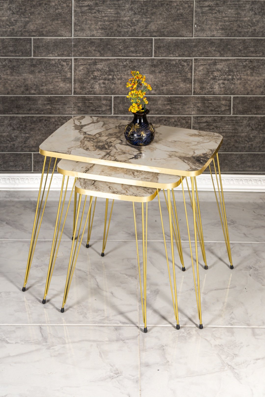 Мебель Азии KD-AHM069, 60x40x53, серый, золотой - ForteMarket Мебель Азии KD-AHM069, 60x40x53, серый, золотой купить,0