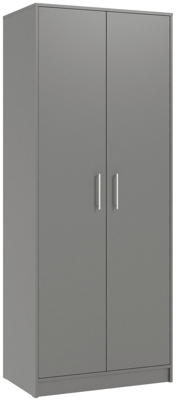 Распашной шкаф ILMER ШП-2021, 80x186х50 см, серый