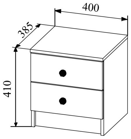 Тумба Тумба Мебель Азии Ki-Ki ТД 400.1 ЛДСП, МДФ, 40x41x38.5 см купить,0