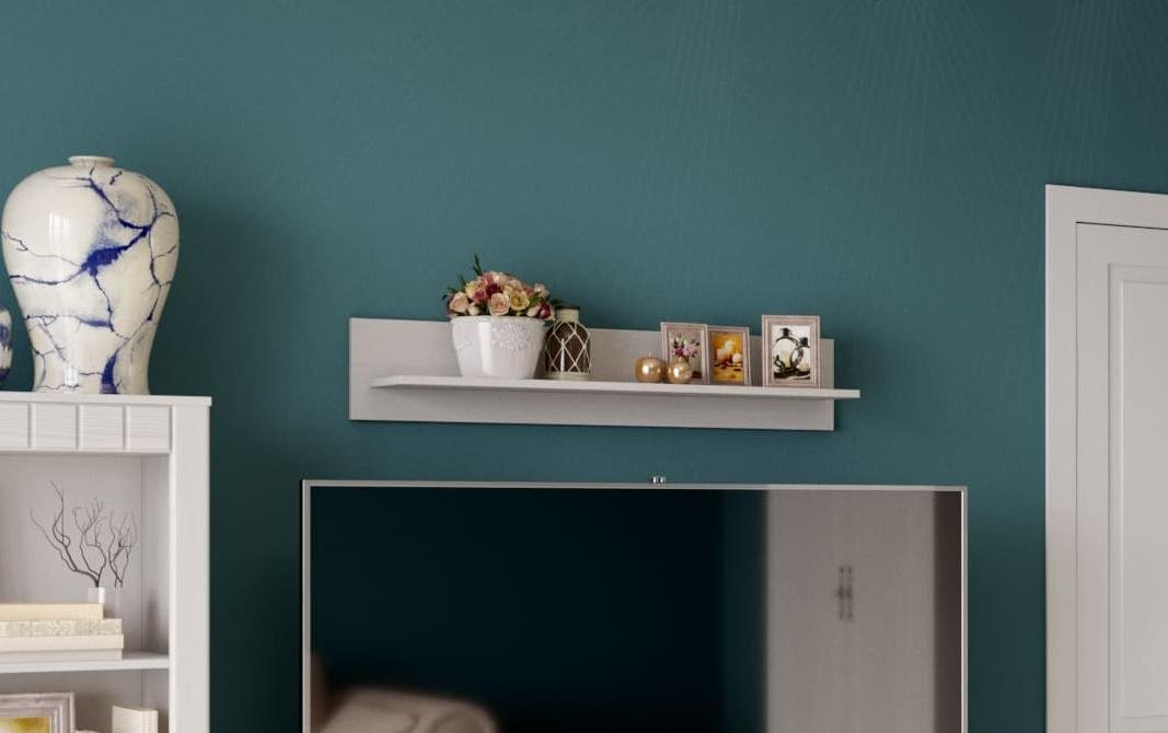 Полка Мебель Азии Прованс, 107x20x20 см, белый - ForteMarket Полка Мебель Азии Прованс, 107x20x20 см, белый купить,0