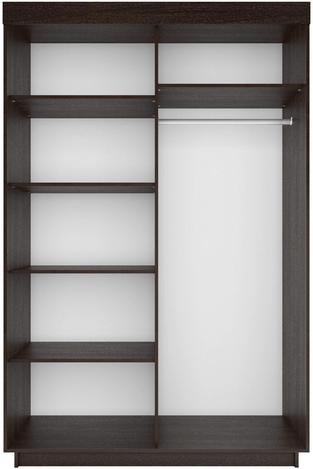 Шкаф-купе Мебель Азии Lite 2 100, 100x212х59.5 см, черный - ForteMarket Шкаф-купе Мебель Азии Lite 2 100, 100x212х59.5 см, черный купить,0