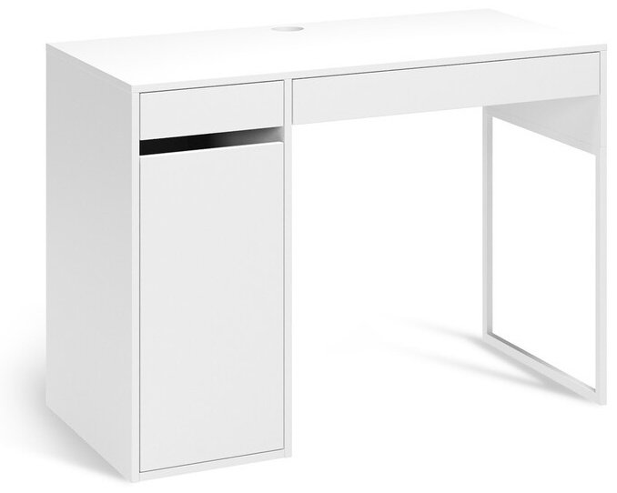Стол компьютерный Мебель Азии Инсбрук, 105х50x75 см, белый