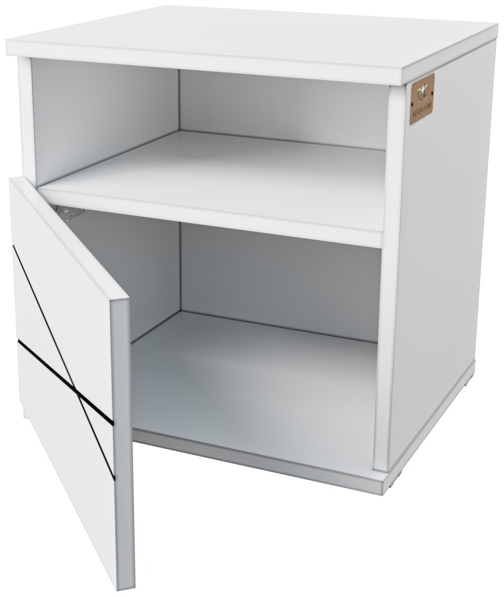 Тумба Мебель Азии Алиса Лайн Лайт, 41.5x41.6x35 см, белый - ForteMarket Тумба Мебель Азии Алиса Лайн Лайт, 41.5x41.6x35 см, белый купить,0