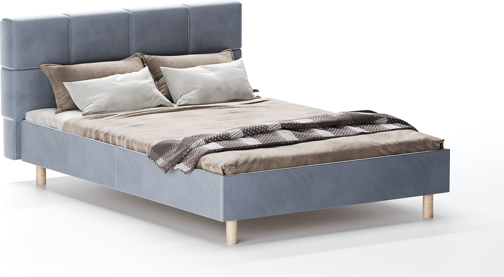 Мебель Азии Марк-1, 160x200 см, без подъёмного механизма, серый купить,NaN