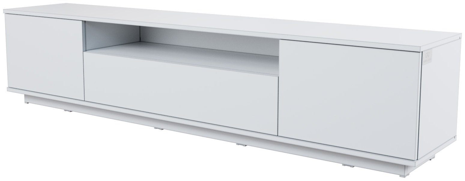ТВ-тумба напольная Мебель Азии Марли 1800, 180.2x40.5x35 см, белый - ForteMarket ТВ-тумба напольная Мебель Азии Марли 1800, 180.2x40.5x35 см, белый купить,0
