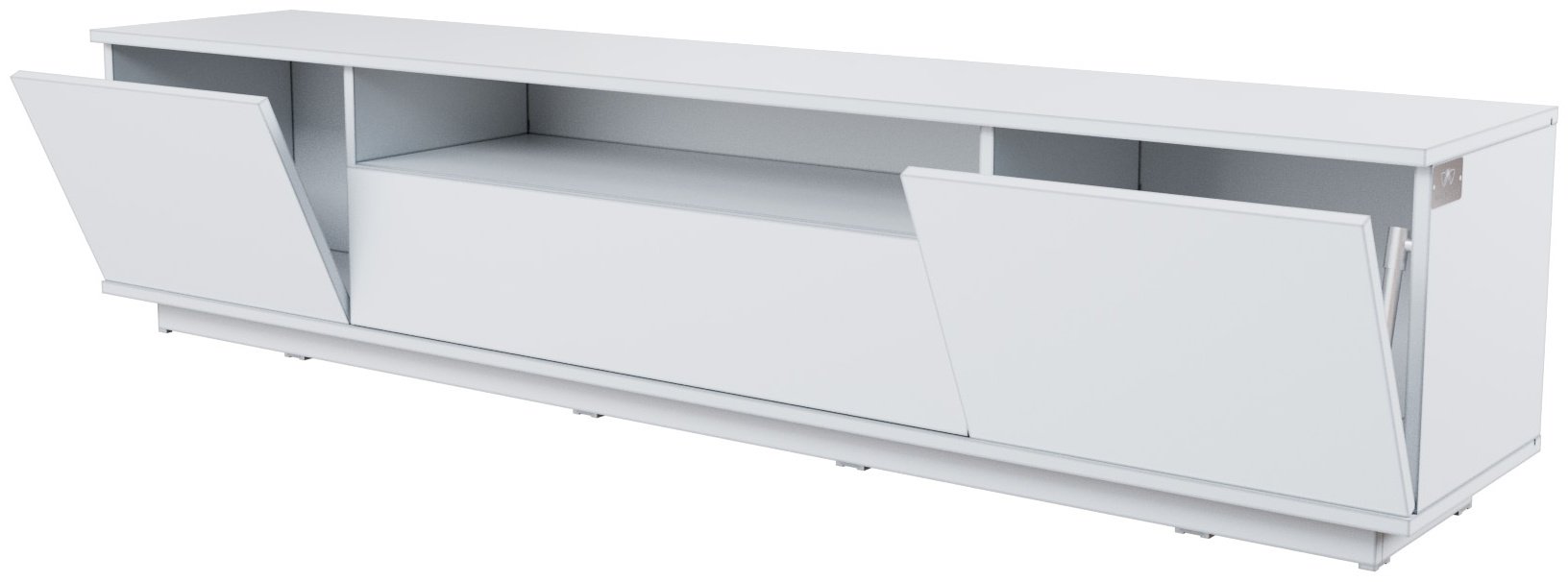 ТВ-тумба напольная Мебель Азии Марли 1800, 180.2x40.5x35 см, белый - ForteMarket ТВ-тумба напольная Мебель Азии Марли 1800, 180.2x40.5x35 см, белый купить,0
