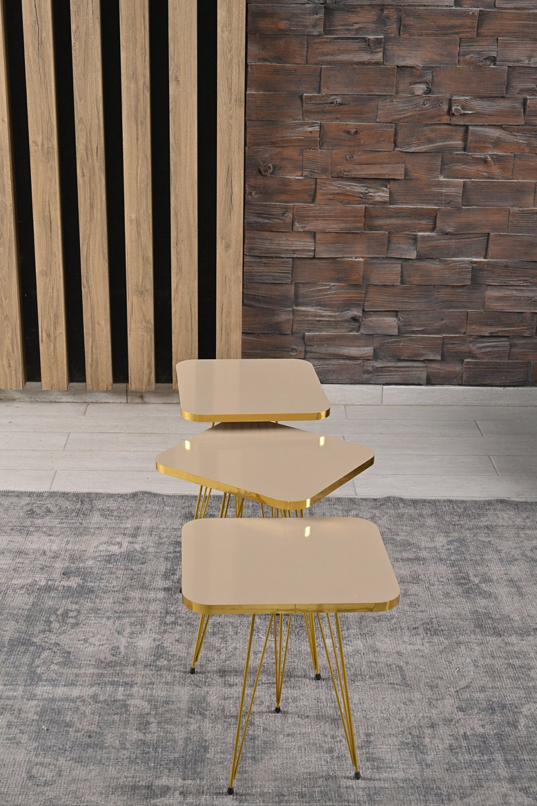 Мебель Азии KD-AHM052, 33x33x53, бежевый, золотой купить,NaN