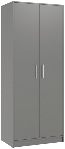 Распашной шкаф ILMER ШП-2021, 80x186х50 см, серый