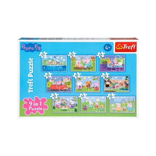 Пазл Trefl 9-в-1 серии Peppa Pig 24дет купить,NaN