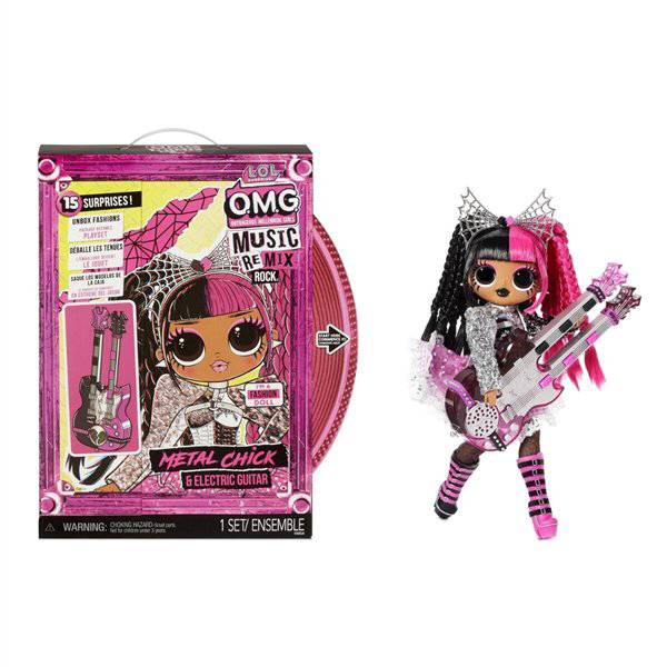 Кукла L.O.L. Surprise OMG Remix Rock-Metal Chick and Electric Guitar 577577 25см купить,NaN