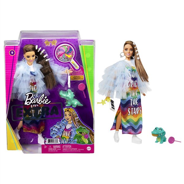 Кукла Barbie Extra в сиреневом пальто купить,NaN