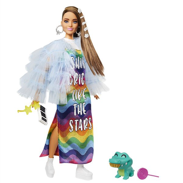 Кукла Barbie Extra в сиреневом пальто купить,NaN