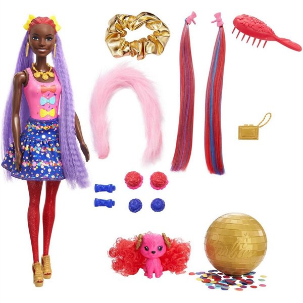 Кукла Barbie Colour Reveal Волшебные волосы сиреневая купить,NaN