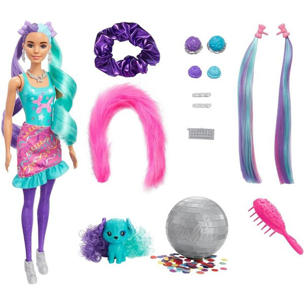 Кукла Barbie Colour Reveal Волшебные волосы бирюзовая купить,NaN