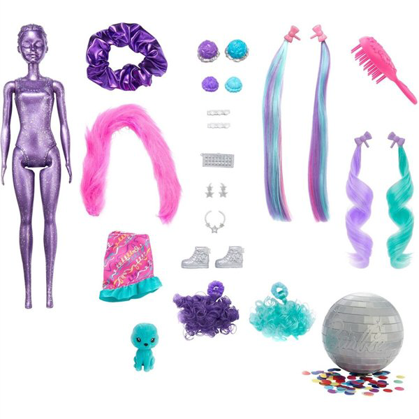 Кукла Barbie Colour Reveal Волшебные волосы бирюзовая купить,NaN