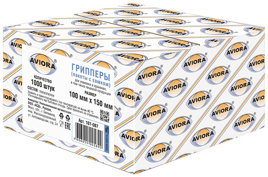 Пакет с замком zip-lock AVIORA 107-007 полиэтилен 15 см 1000 шт - ForteMarket Пакет с замком zip-lock AVIORA 107-007 полиэтилен 15 см 1000 шт купить,0