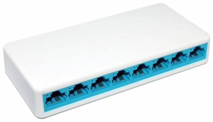 Коммутатор 8 port Mercury S108C White