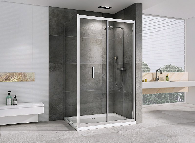 Душевое ограждение Abber двухстенное AG07110-S90 , 1100х1950 мм купить,NaN