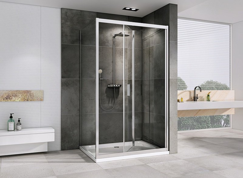Душевое ограждение Abber двухстенное AG07110-S90 , 1100х1950 мм - ForteMarket Душевое ограждение Abber двухстенное AG07110-S90 , 1100х1950 мм купить,0