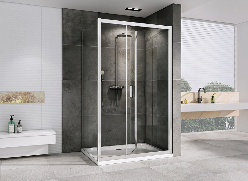 Душевое ограждение Abber двухстенное AG07110-S90 , 1100х1950 мм купить,NaN