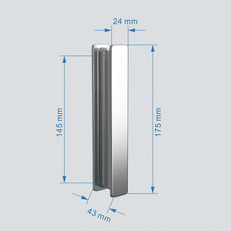Душевое ограждение Abber двухстенное AG07110-S90 , 1100х1950 мм купить,NaN