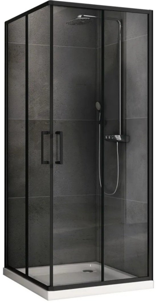 Душевое ограждение Abber двухстенное AG02080B5, 800х1900 мм