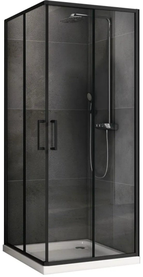 Душевое ограждение Abber двухстенное AG02080B5, 800х1900 мм