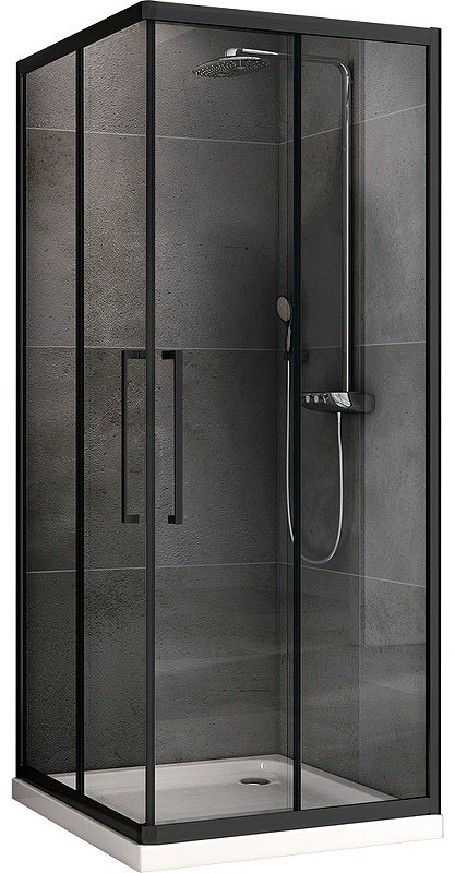 Душевое ограждение Abber двухстенное AG02080BH-S80B, 800х1900 мм купить,NaN