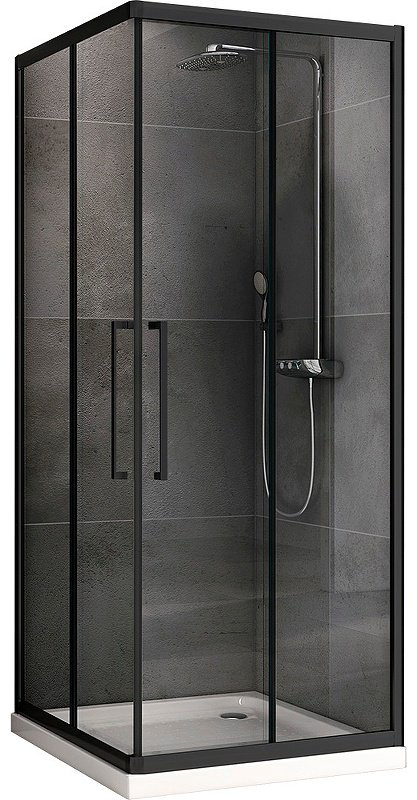 Душевое ограждение Abber двухстенное AG02080BH-S80B, 800х1900 мм купить,NaN