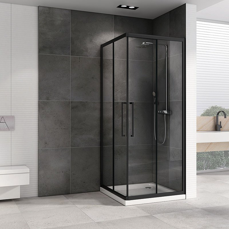 Душевое ограждение Abber двухстенное AG02080BH-S80B, 800х1900 мм купить,NaN