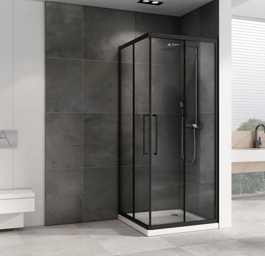 Душевое ограждение Abber двухстенное AG02090BH, 900х1950 мм купить,NaN