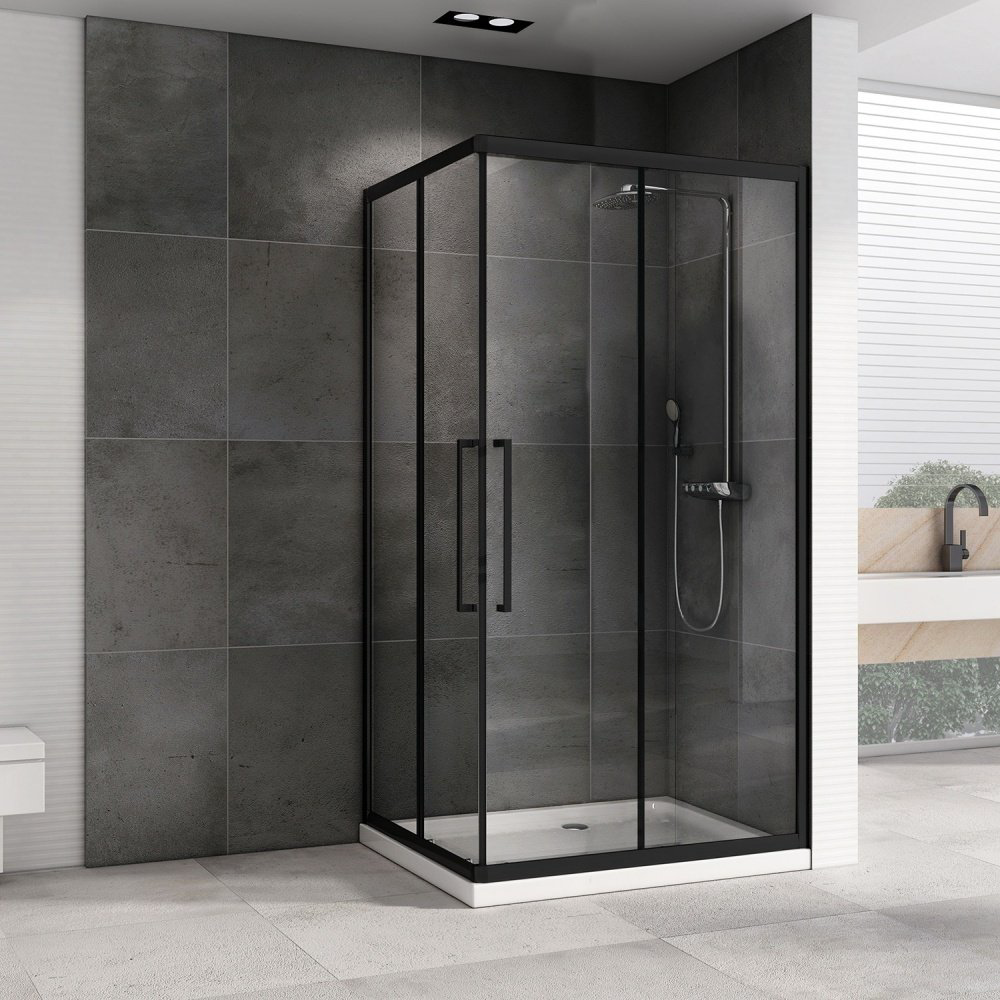 Душевое ограждение Abber двухстенное AG02128BH, 1200х800х1950 мм