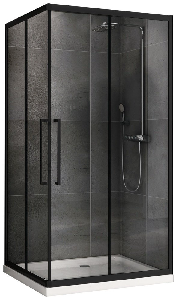 Душевое ограждение Abber двухстенное AG02128BH, 1200х800х1950 мм купить,NaN