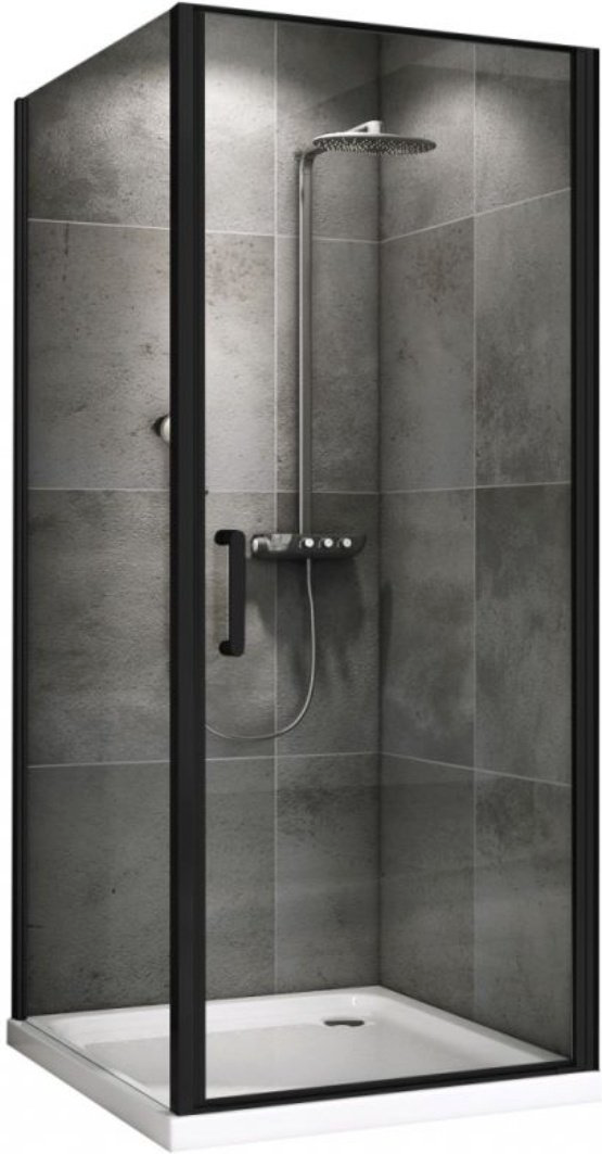 Душевое ограждение Abber двухстенное AG04090B-S100B, 1000х1950 мм купить,NaN