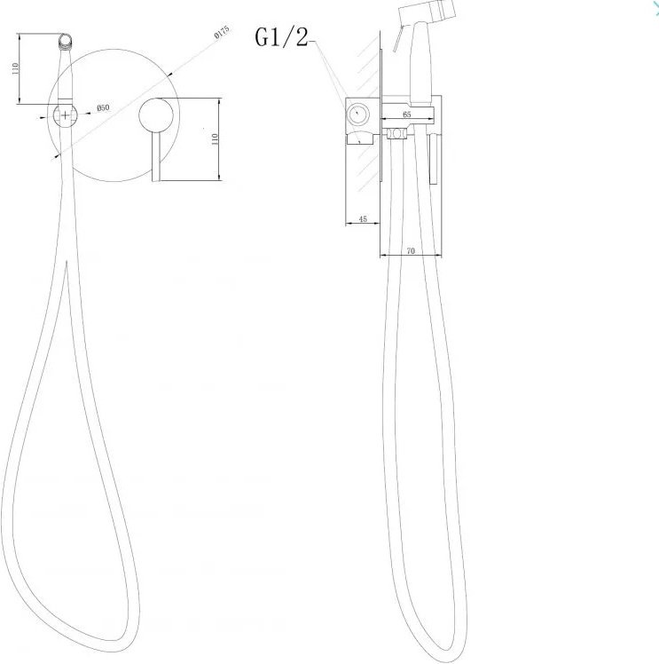 Гигиенический душ Abber Emotion AF8826 хром