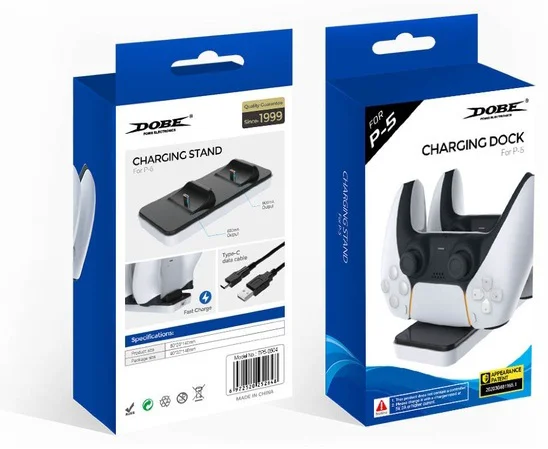 Зарядная станция Dobe PS5 Charging Stand Dual Controller черная