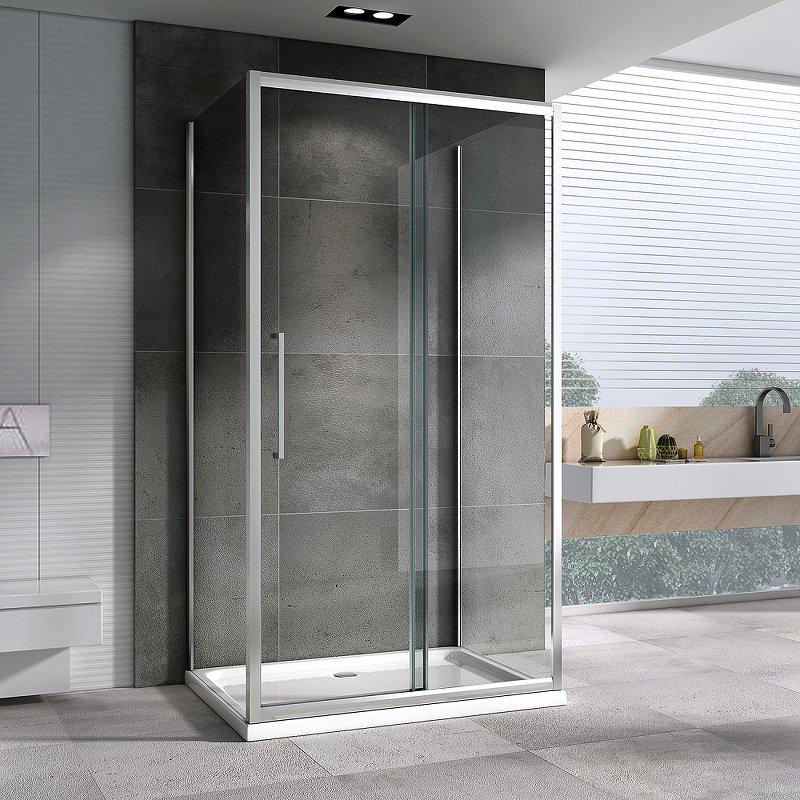 Душевое ограждение Abber двухстенное AG30100H-S90, 1000х1950 мм купить,0