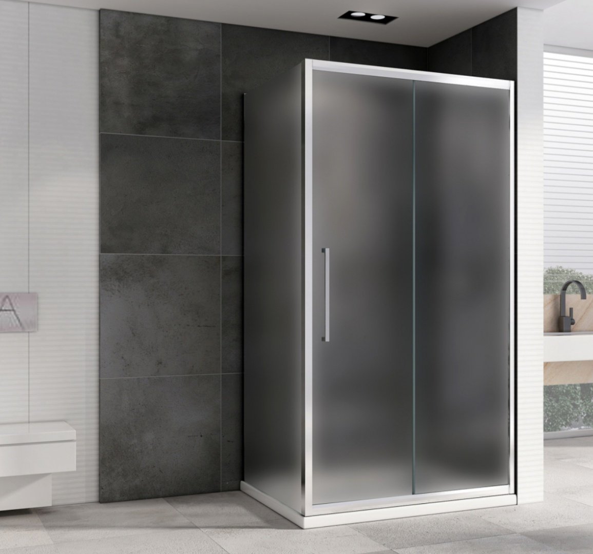 Душевое ограждение Abber двухстенное AG30130MH-S60M, 1300х1950 мм - ForteMarket Душевое ограждение Abber двухстенное AG30130MH-S60M, 1300х1950 мм купить,0
