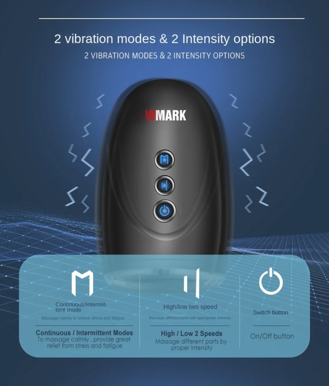 Массажер WMARK Ng-sm001 ручной вибрационный купить,0