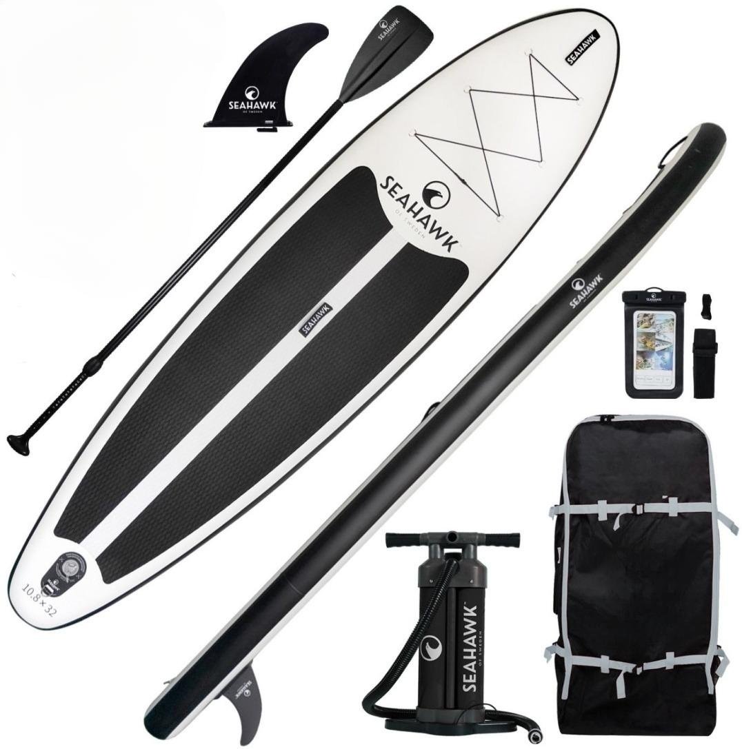 Доска Seahawk 10.8 2024 325 черный, белый - ForteMarket Доска Seahawk 10.8 2024 325 черный, белый купить,0