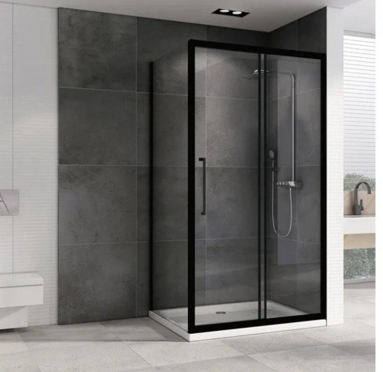 Душевое ограждение Abber двухстенное AG30160BH-S50B, 1600х1950 мм купить,NaN