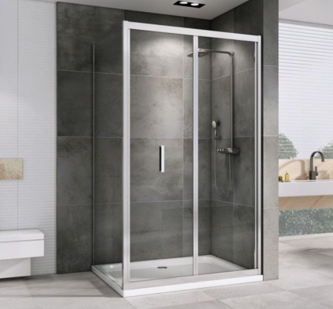 Душевое ограждение Abber двухстенное AG07120-S100, 1000х1950 мм купить,NaN