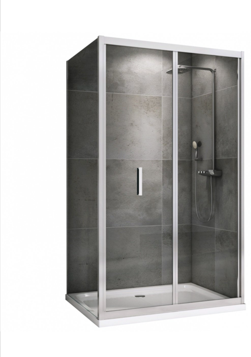 Душевое ограждение Abber двухстенное AG07120-S70, 1200х1950 мм купить,NaN