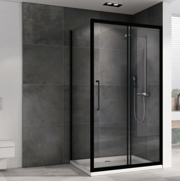 Душевое ограждение Abber двухстенное AG30110BH-S60B, 600х1950 мм купить,NaN