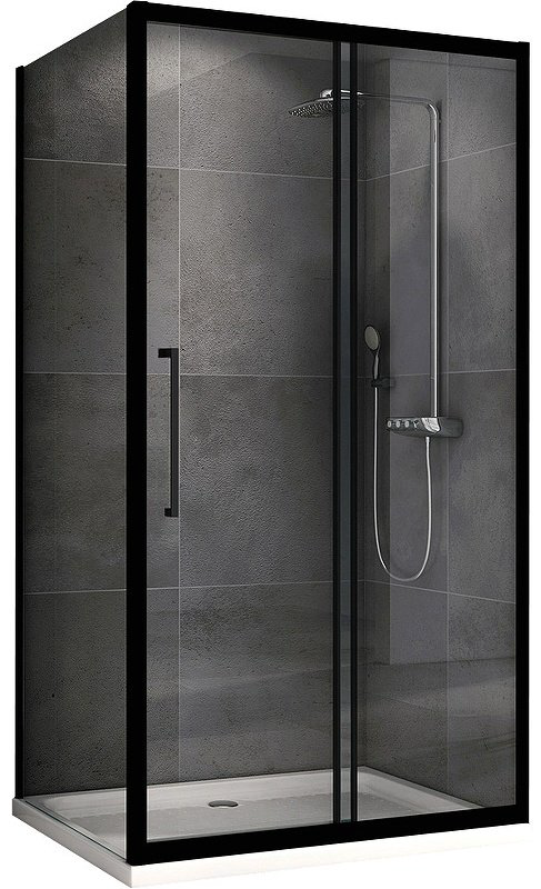 Душевое ограждение Abber двухстенное AG30140BH-S80B , 1400х1950 мм купить,NaN